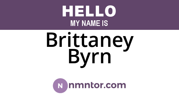 Brittaney Byrn