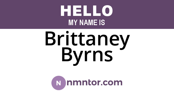 Brittaney Byrns