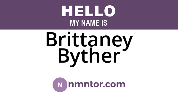 Brittaney Byther