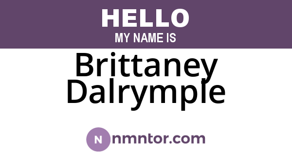 Brittaney Dalrymple