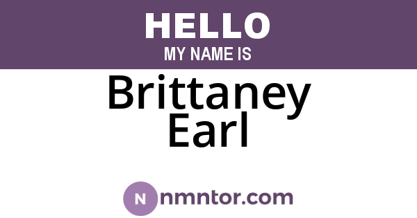 Brittaney Earl