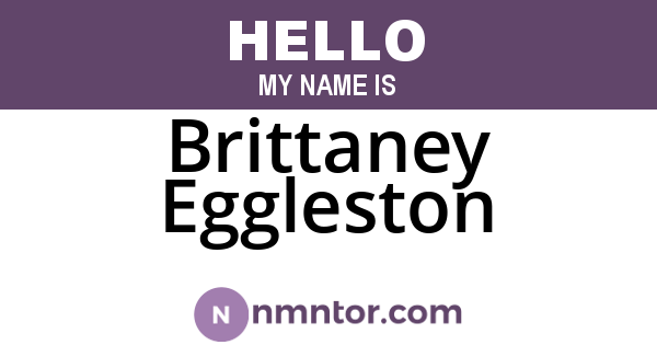 Brittaney Eggleston