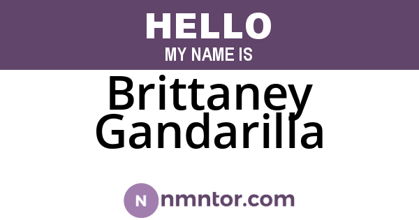 Brittaney Gandarilla