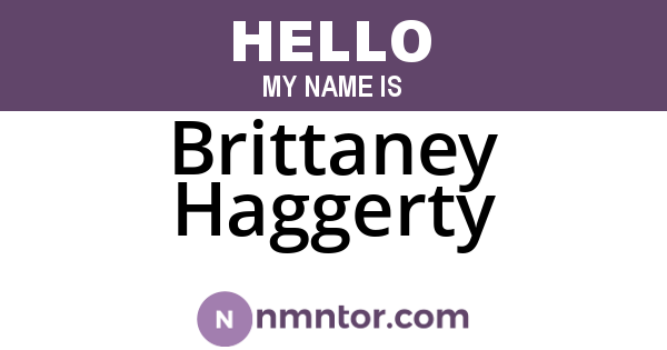 Brittaney Haggerty