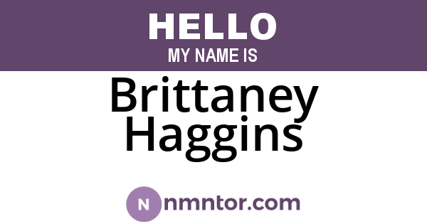 Brittaney Haggins
