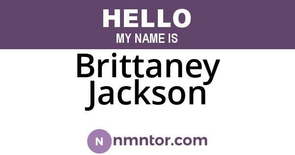 Brittaney Jackson