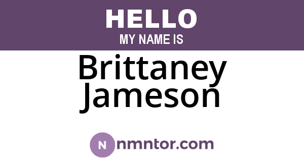 Brittaney Jameson