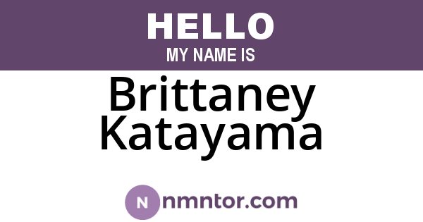 Brittaney Katayama