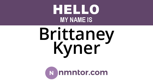 Brittaney Kyner