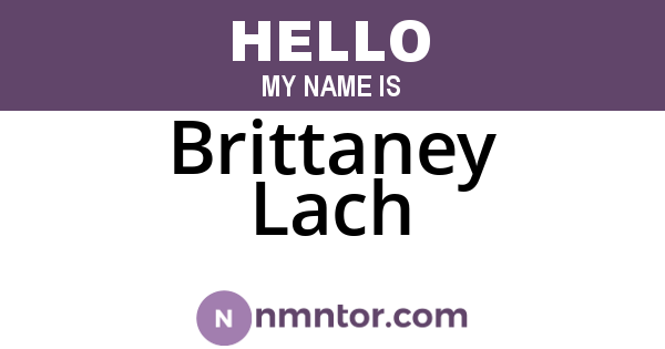 Brittaney Lach