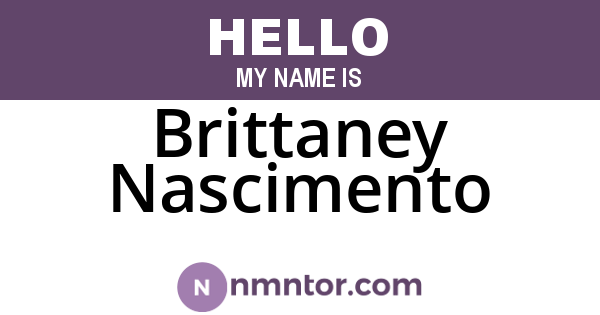 Brittaney Nascimento