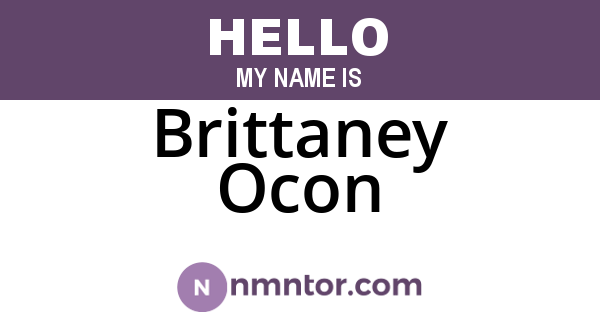 Brittaney Ocon