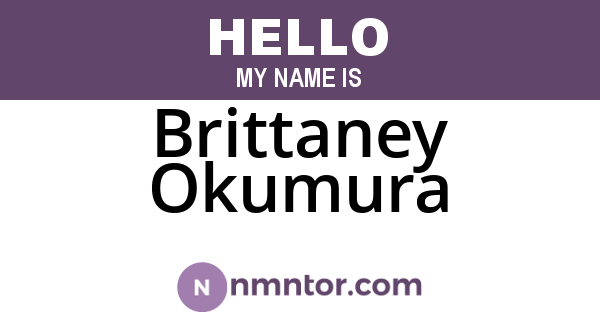 Brittaney Okumura
