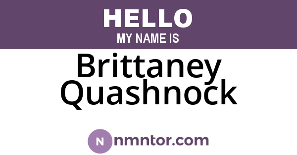 Brittaney Quashnock