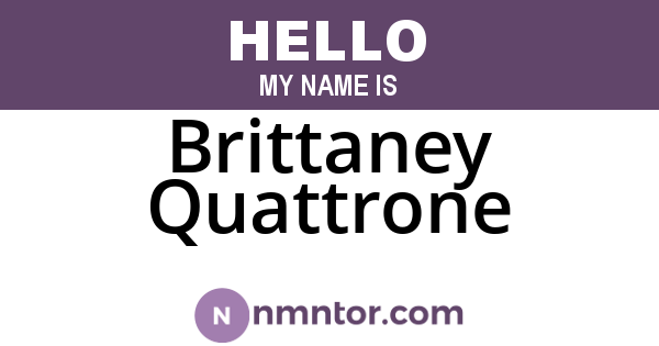 Brittaney Quattrone