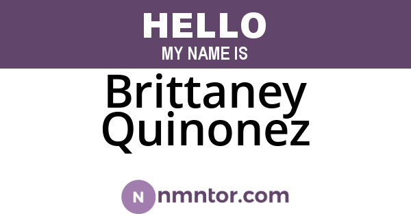 Brittaney Quinonez