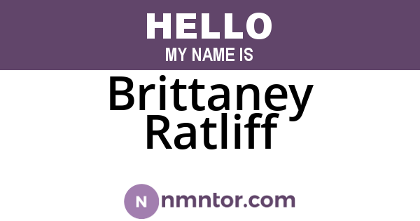 Brittaney Ratliff