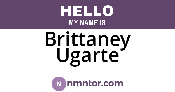 Brittaney Ugarte
