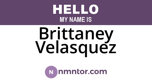 Brittaney Velasquez
