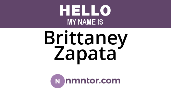 Brittaney Zapata