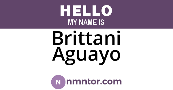 Brittani Aguayo