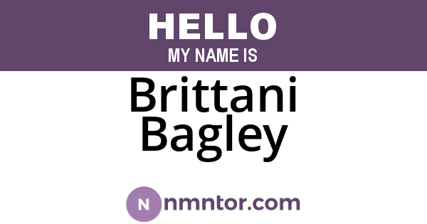 Brittani Bagley
