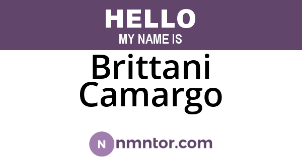Brittani Camargo