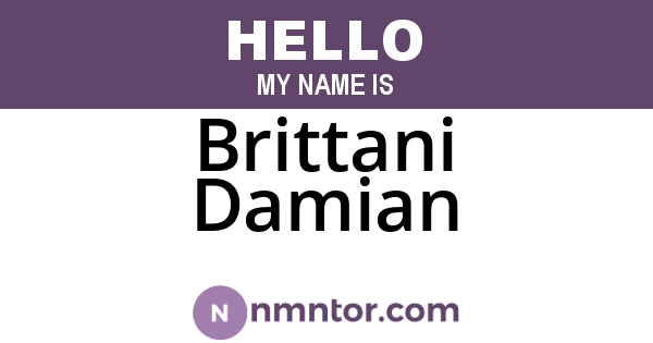 Brittani Damian
