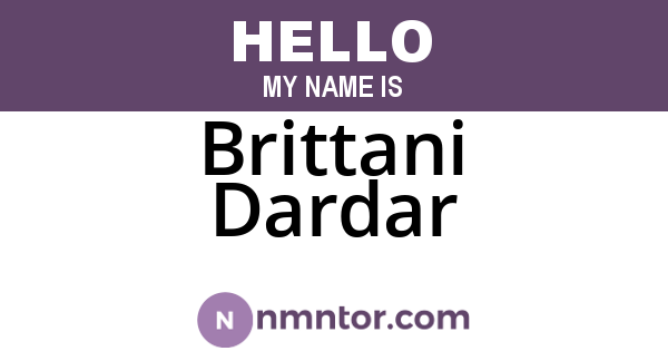 Brittani Dardar