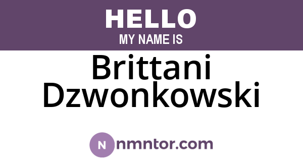 Brittani Dzwonkowski