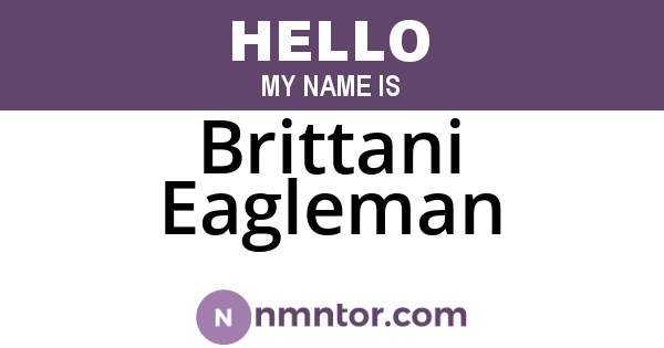 Brittani Eagleman
