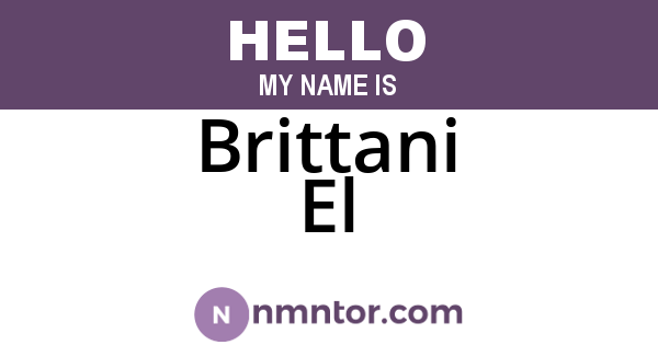Brittani El