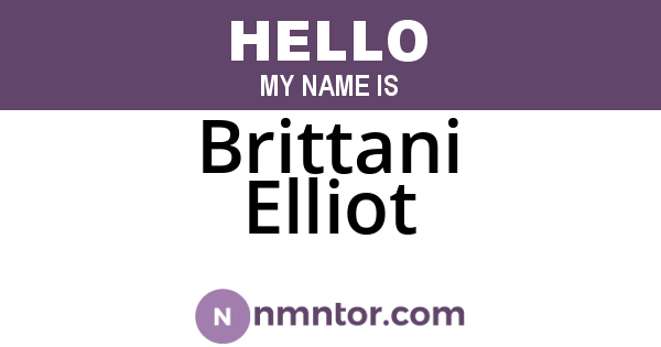 Brittani Elliot