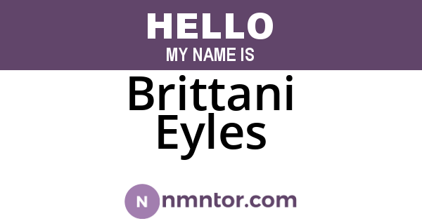 Brittani Eyles