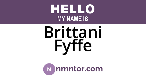 Brittani Fyffe