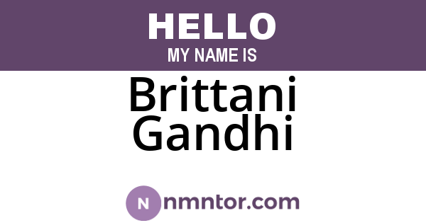 Brittani Gandhi