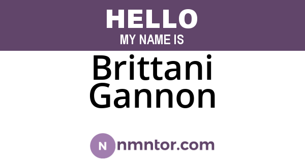 Brittani Gannon