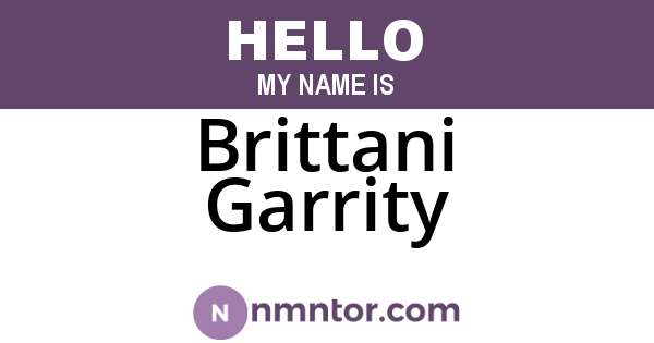 Brittani Garrity