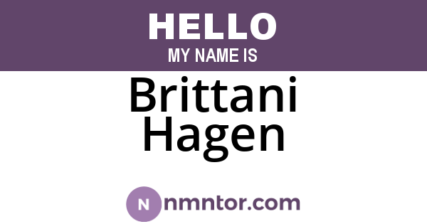 Brittani Hagen