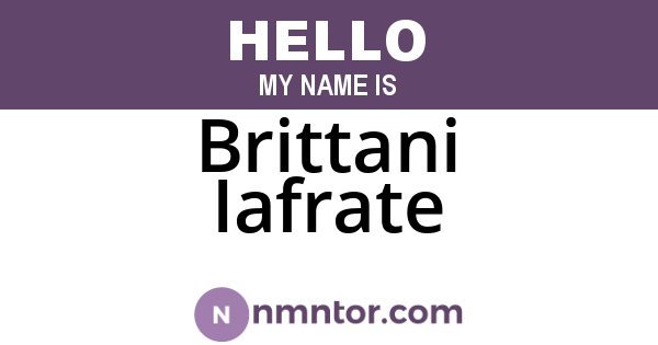 Brittani Iafrate