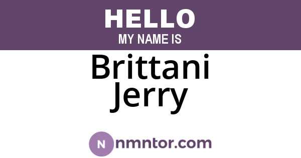 Brittani Jerry