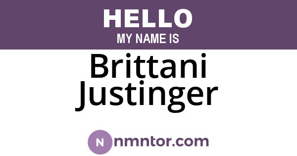 Brittani Justinger
