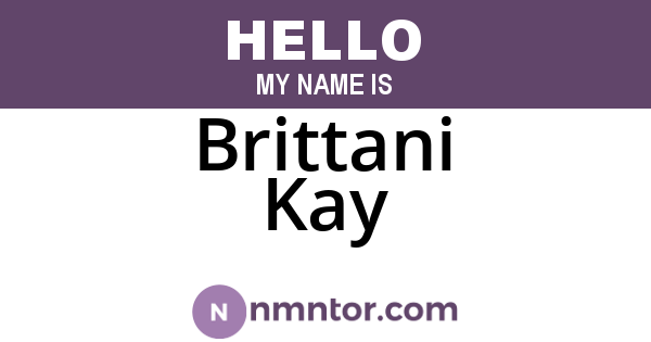 Brittani Kay