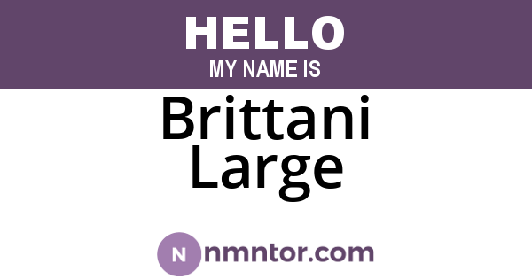 Brittani Large