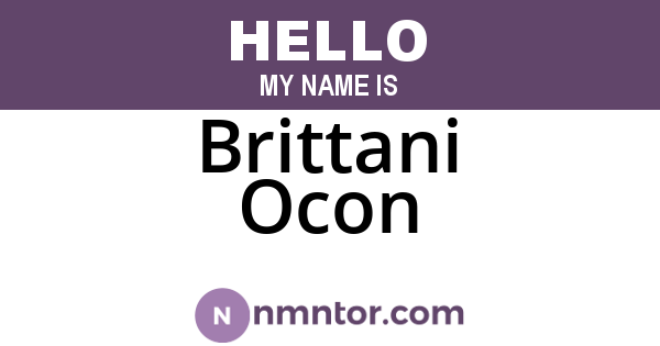 Brittani Ocon