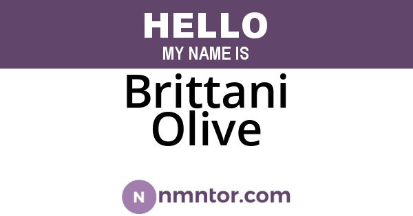 Brittani Olive