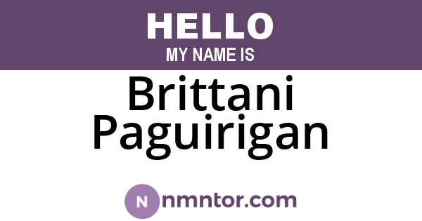 Brittani Paguirigan