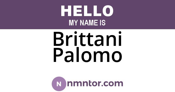 Brittani Palomo