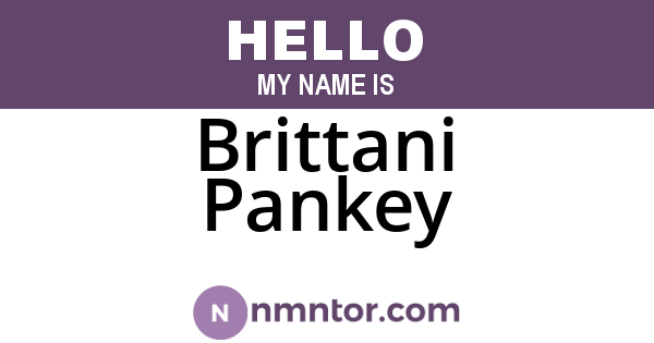 Brittani Pankey