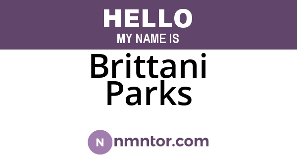 Brittani Parks